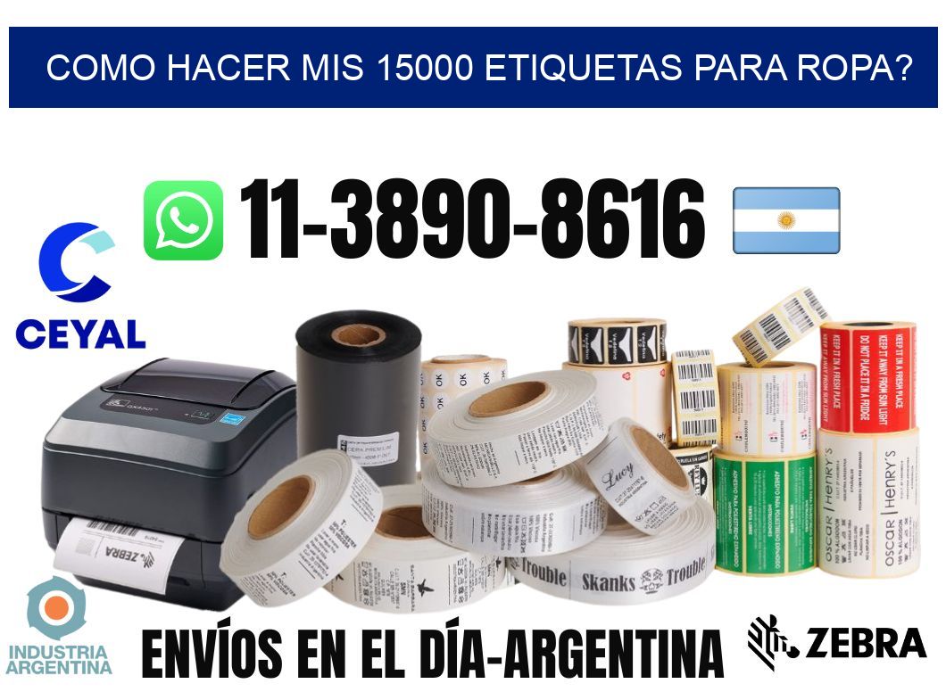 como hacer mis 15000 etiquetas para ropa?