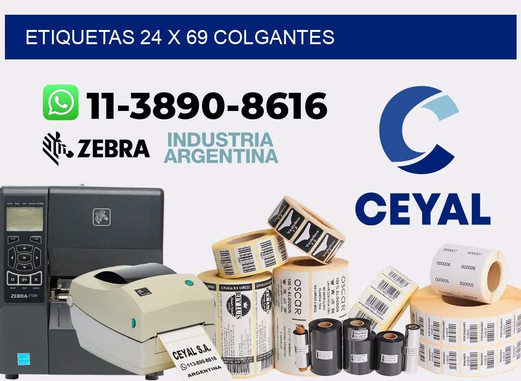 etiquetas 24 x 69 colgantes