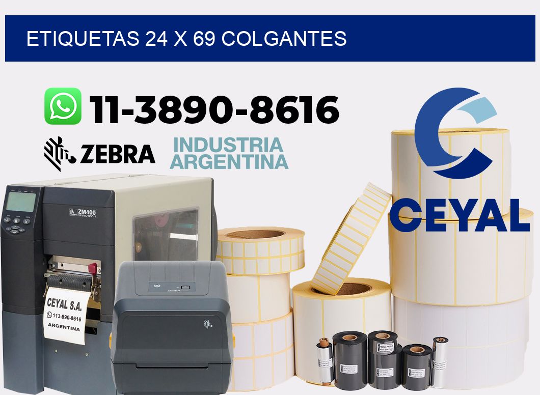 etiquetas 24 x 69 colgantes