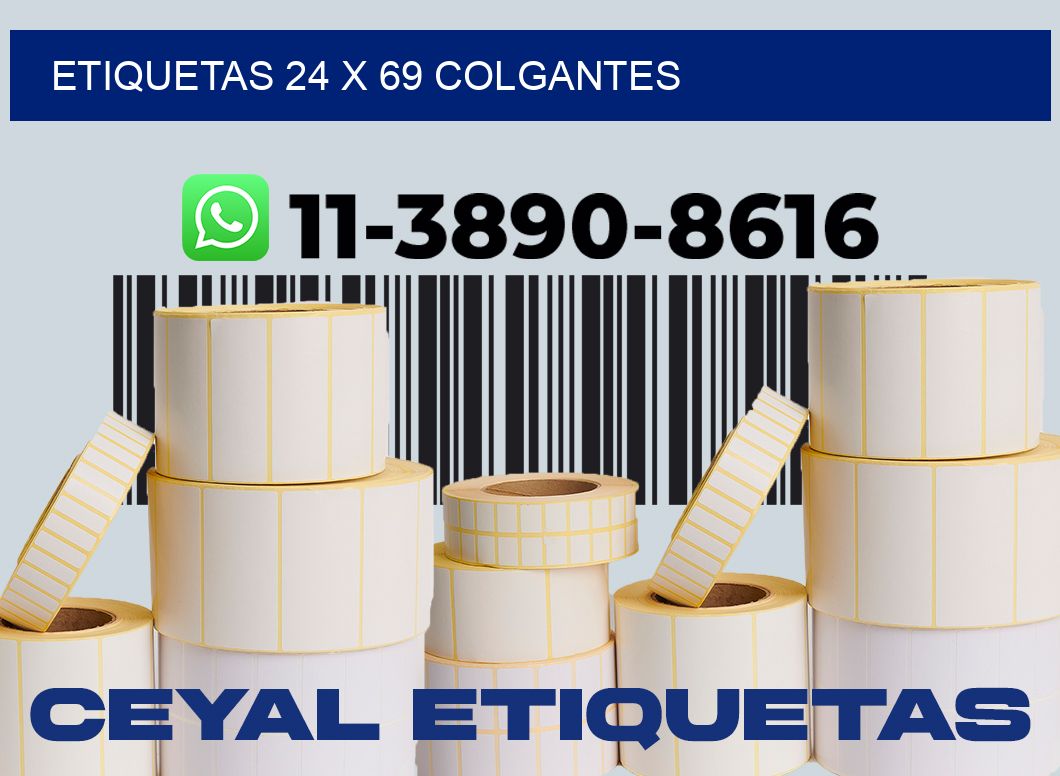 etiquetas 24 x 69 colgantes