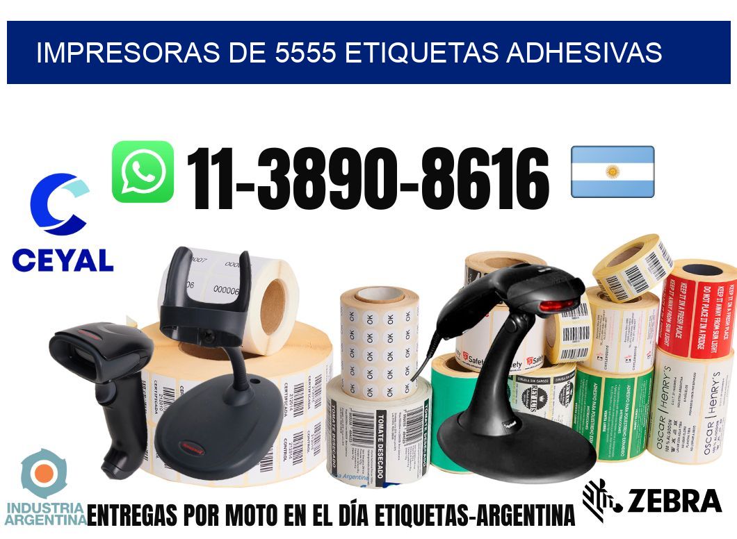 impresoras de 5555 etiquetas adhesivas