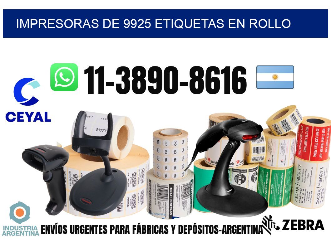 impresoras de 9925 etiquetas en rollo
