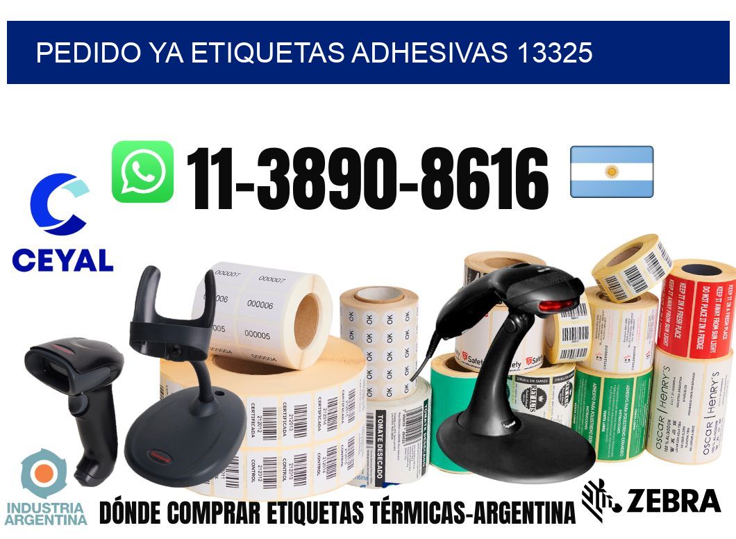 pedido ya etiquetas adhesivas 13325