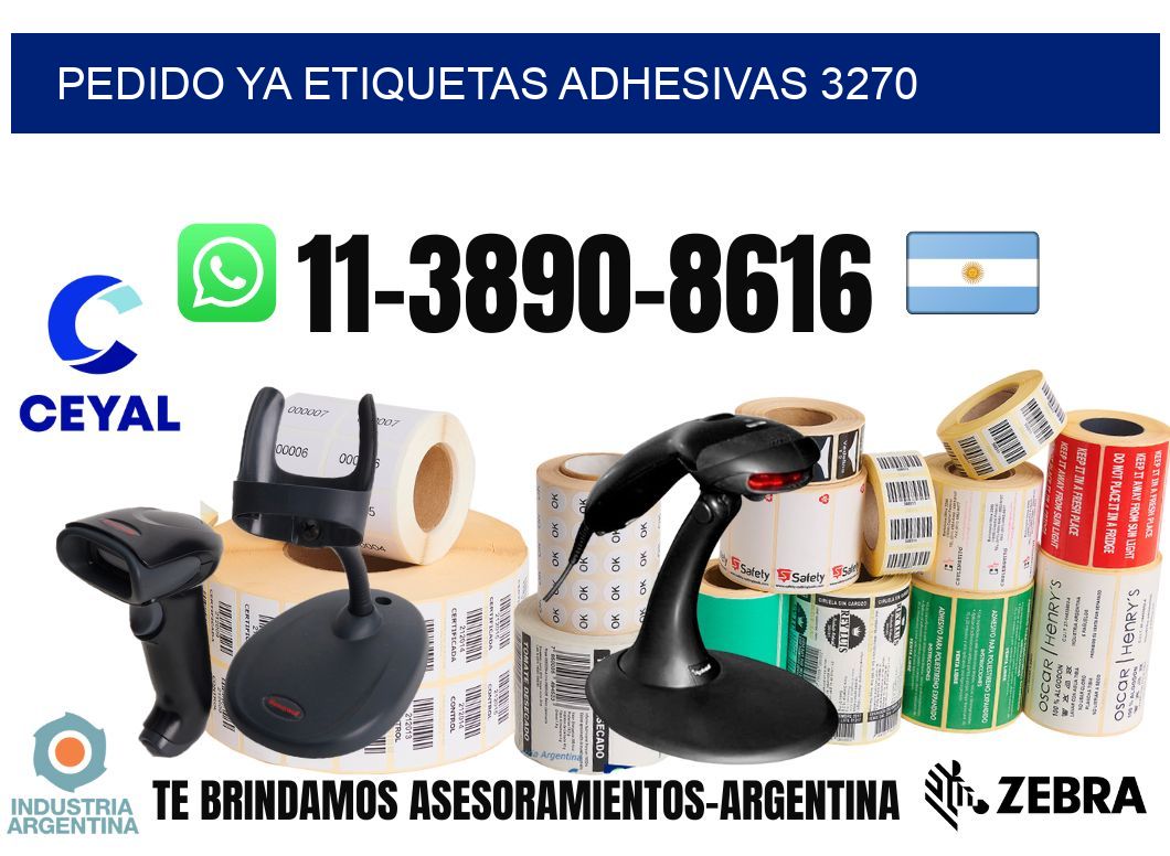 pedido ya etiquetas adhesivas 3270