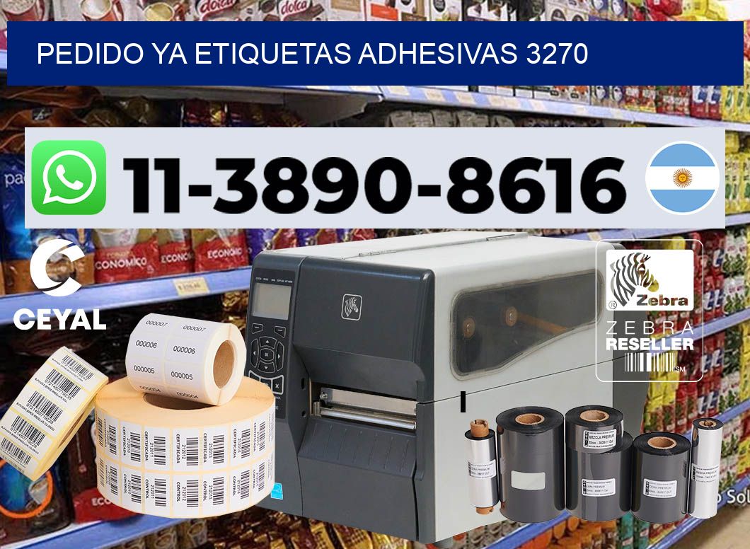 pedido ya etiquetas adhesivas 3270