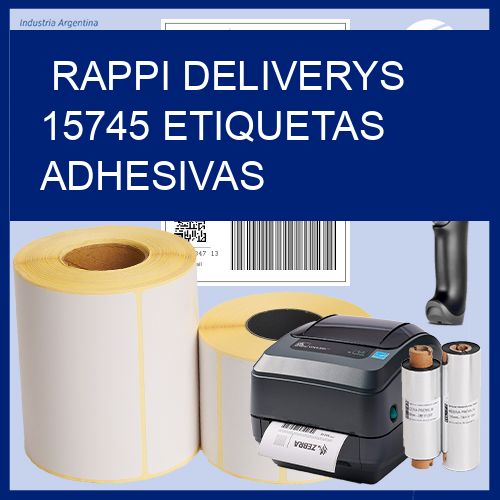 rappi deliverys 15745 etiquetas adhesivas