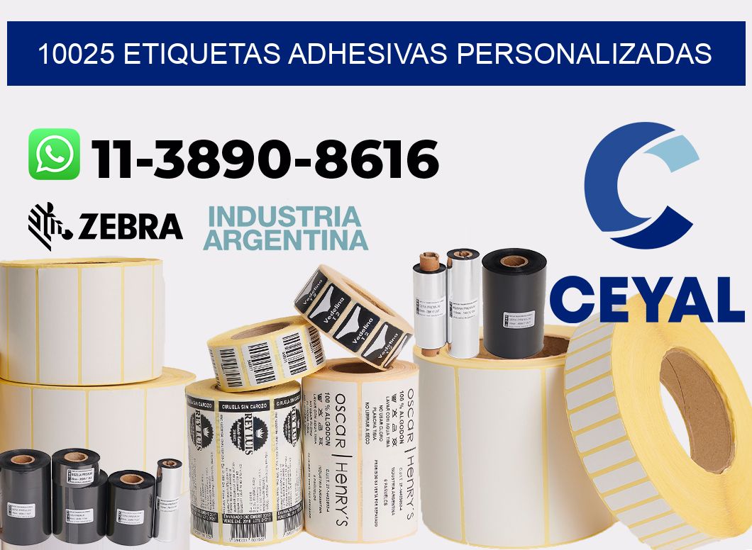 10025 Etiquetas adhesivas personalizadas