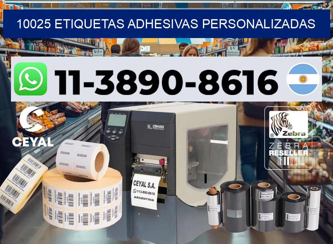 10025 Etiquetas adhesivas personalizadas