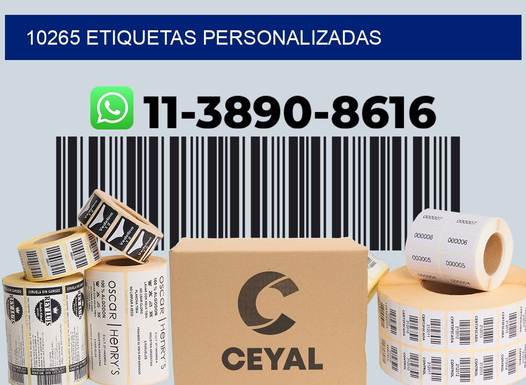 10265 etiquetas personalizadas