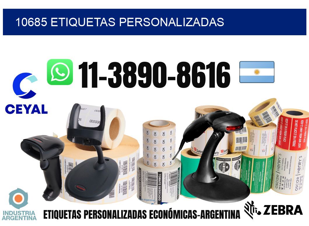 10685 etiquetas personalizadas