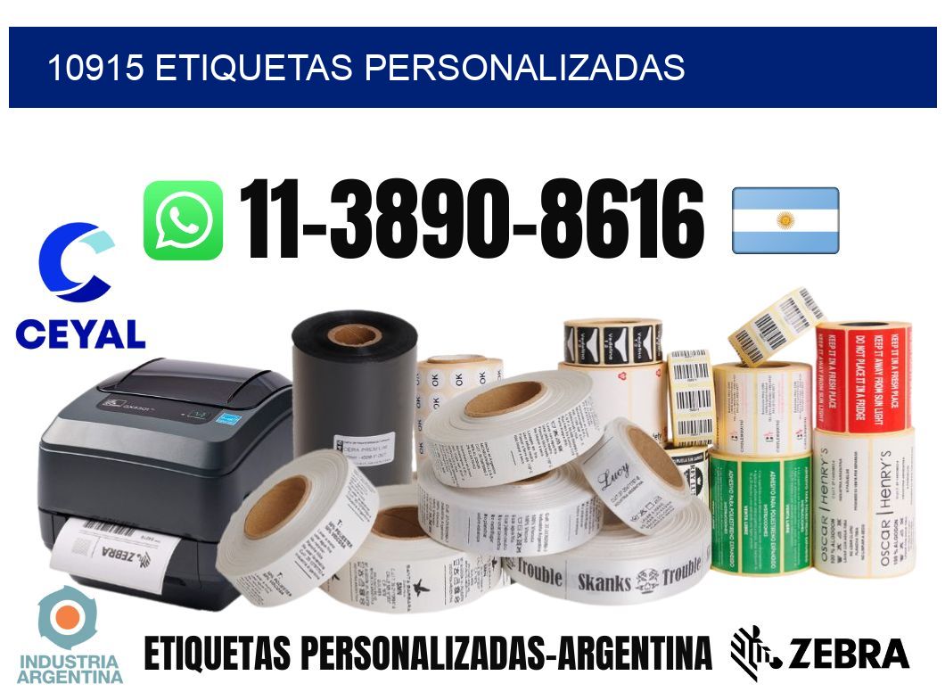 10915 etiquetas personalizadas