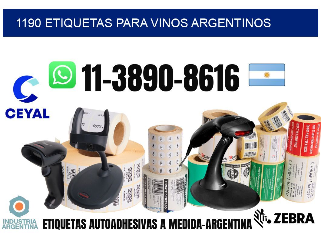 1190 Etiquetas para vinos argentinos