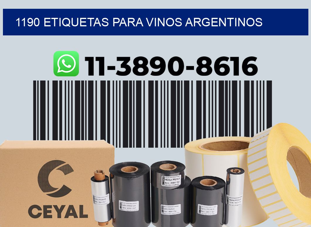 1190 Etiquetas para vinos argentinos