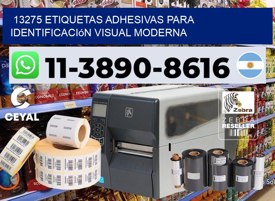 13275 Etiquetas adhesivas para identificación visual moderna