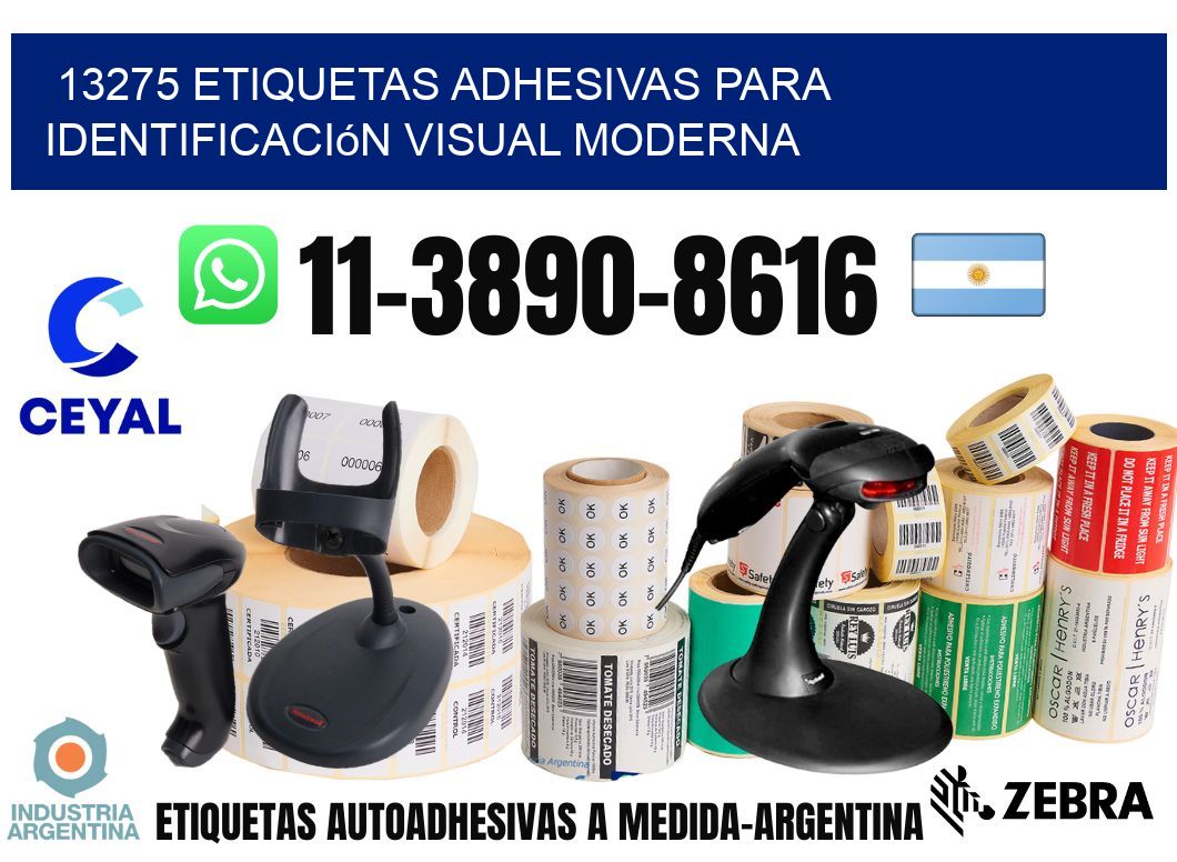 13275 Etiquetas adhesivas para identificación visual moderna