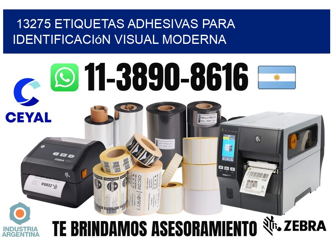 13275 Etiquetas adhesivas para identificación visual moderna