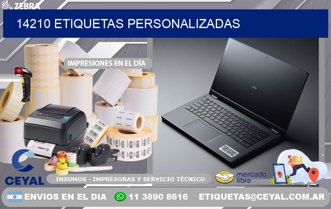 14210 etiquetas personalizadas