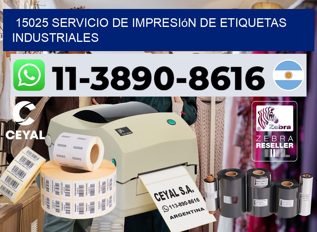 15025 Servicio de impresión de etiquetas industriales