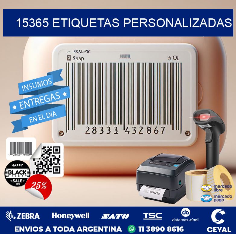 15365 etiquetas personalizadas