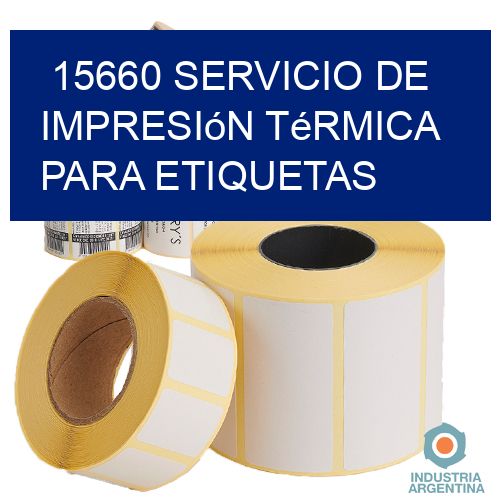 15660 Servicio de impresión térmica para etiquetas
