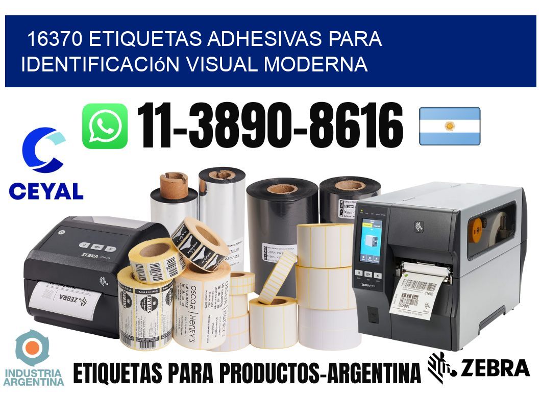 16370 Etiquetas adhesivas para identificación visual moderna