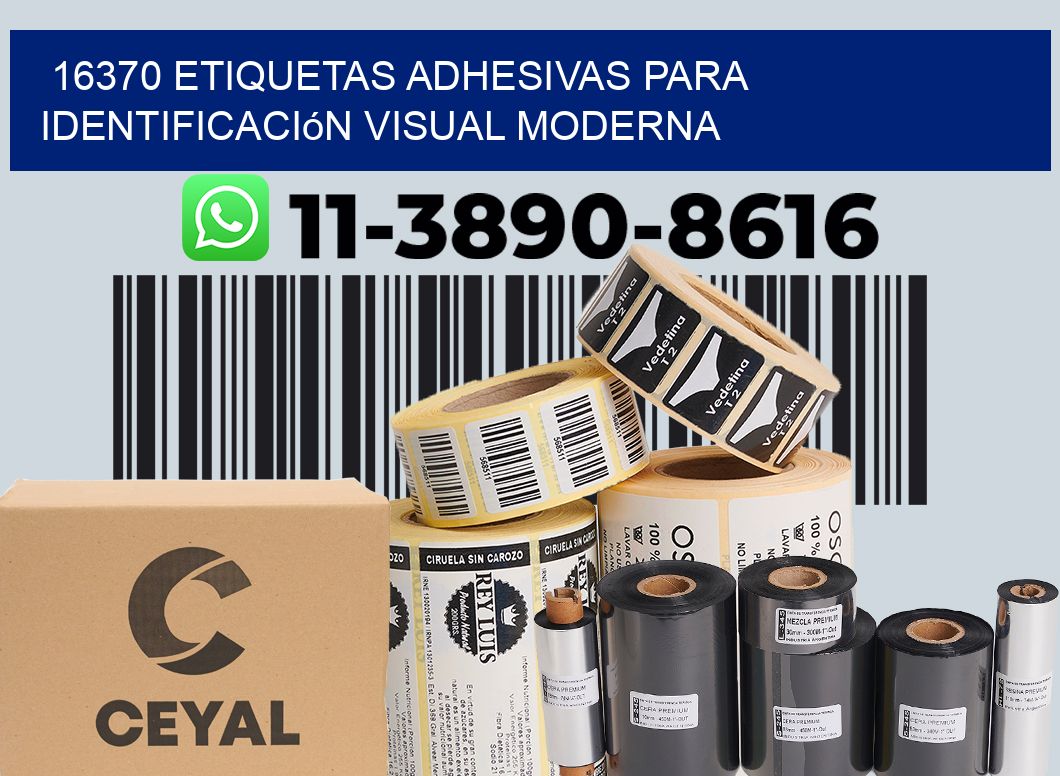 16370 Etiquetas adhesivas para identificación visual moderna