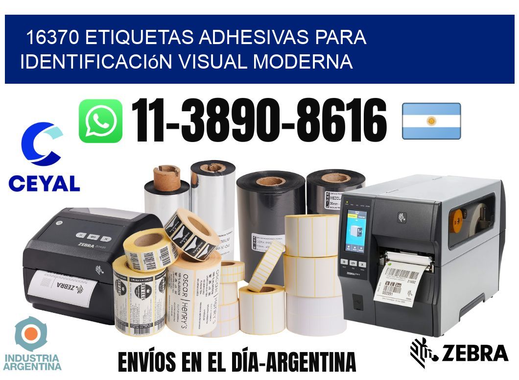 16370 Etiquetas adhesivas para identificación visual moderna