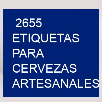 2655 Etiquetas para cervezas artesanales