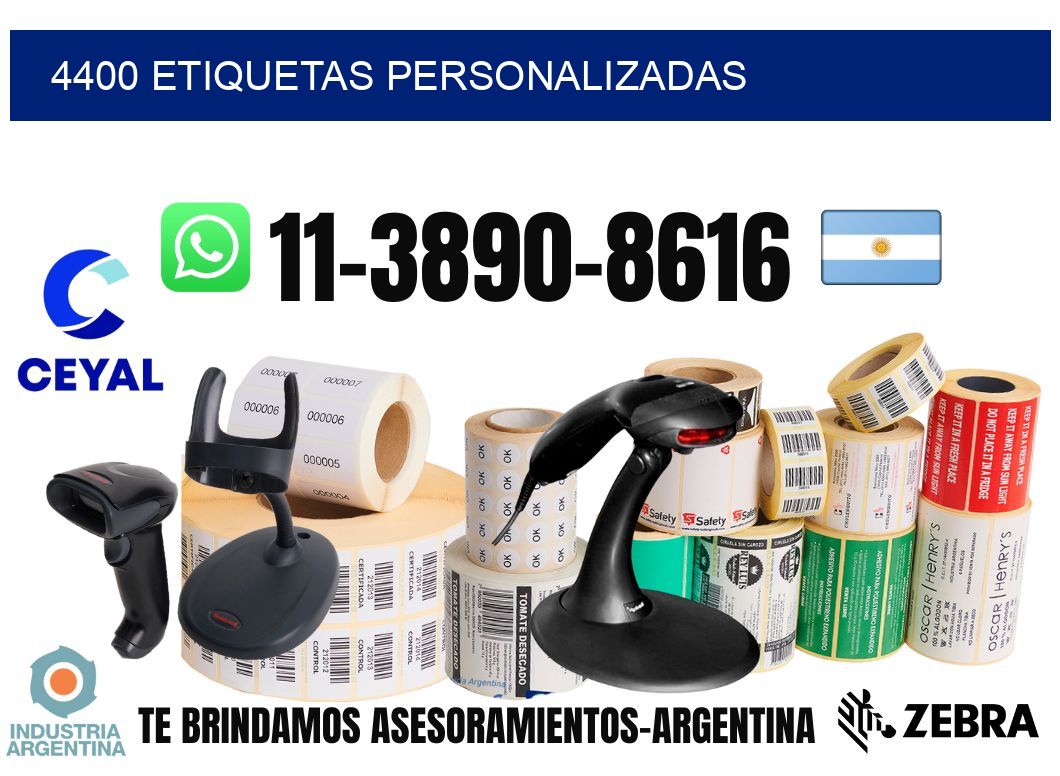4400 etiquetas personalizadas