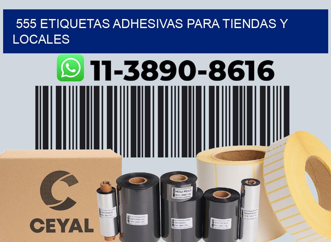 555 Etiquetas adhesivas para tiendas y locales