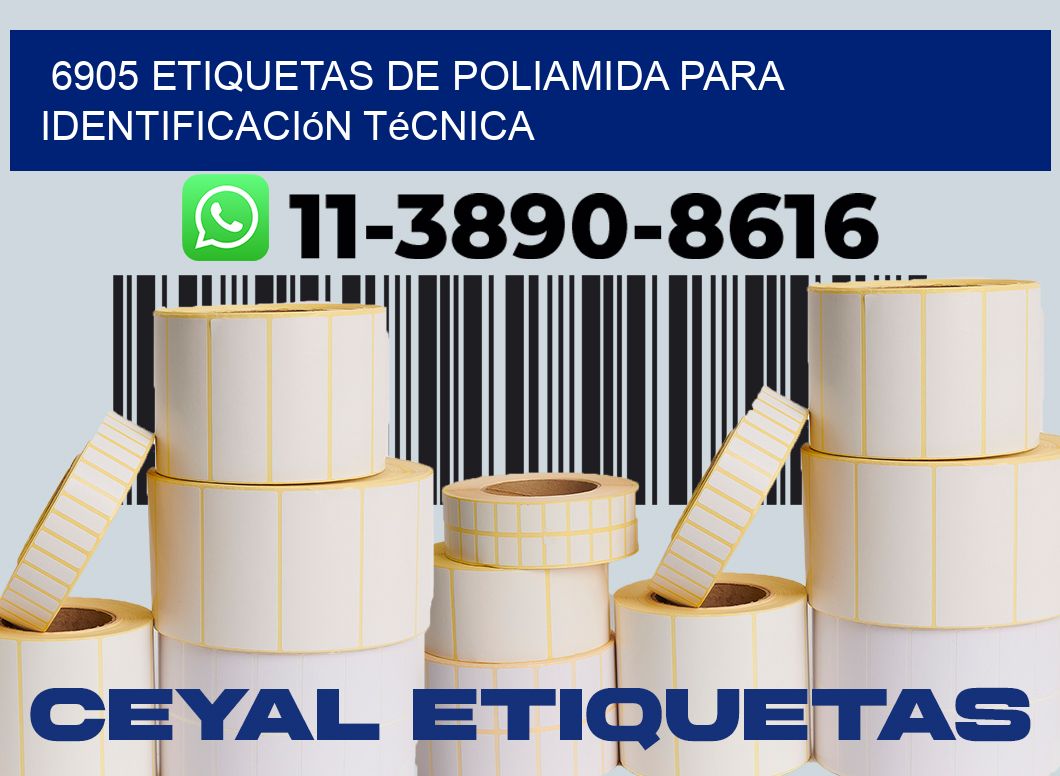 6905 Etiquetas de poliamida para identificación técnica