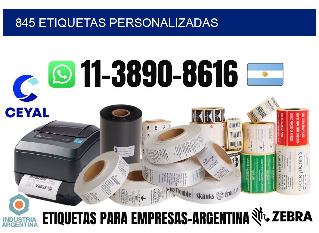 845 etiquetas personalizadas
