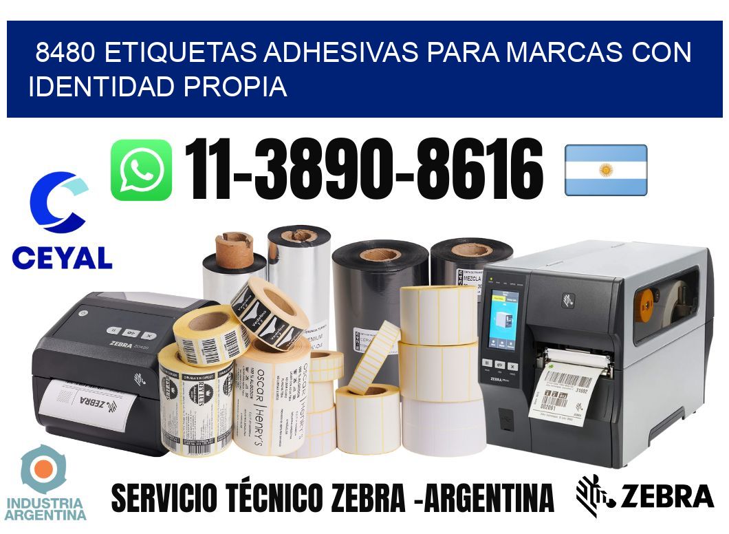 8480 Etiquetas adhesivas para marcas con identidad propia