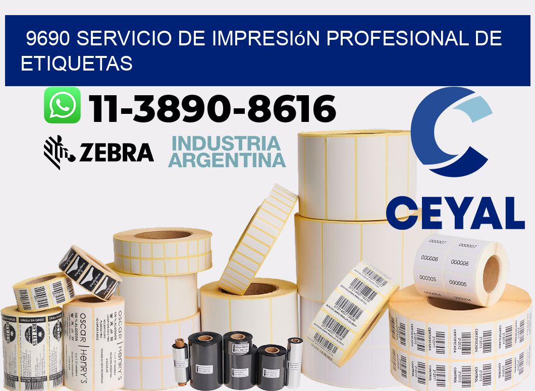 9690 Servicio de impresión profesional de etiquetas