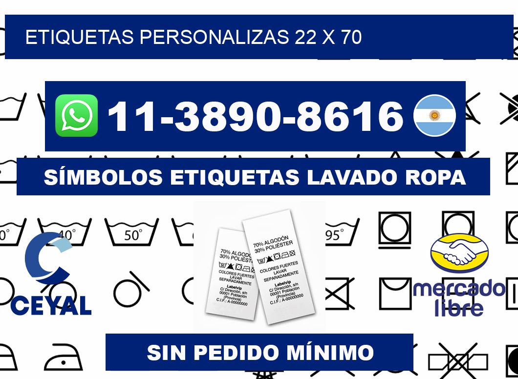 ETIQUETAS PERSONALIZAS 22 x 70