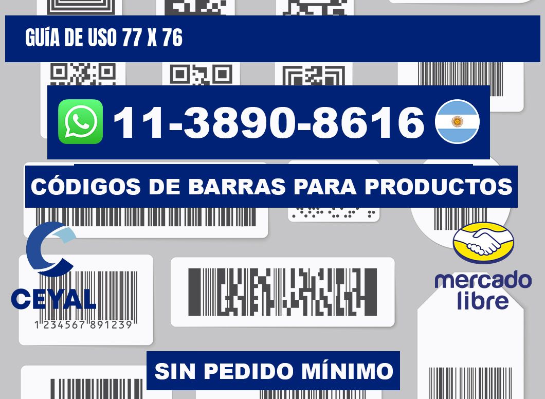Guía de uso 77 x 76