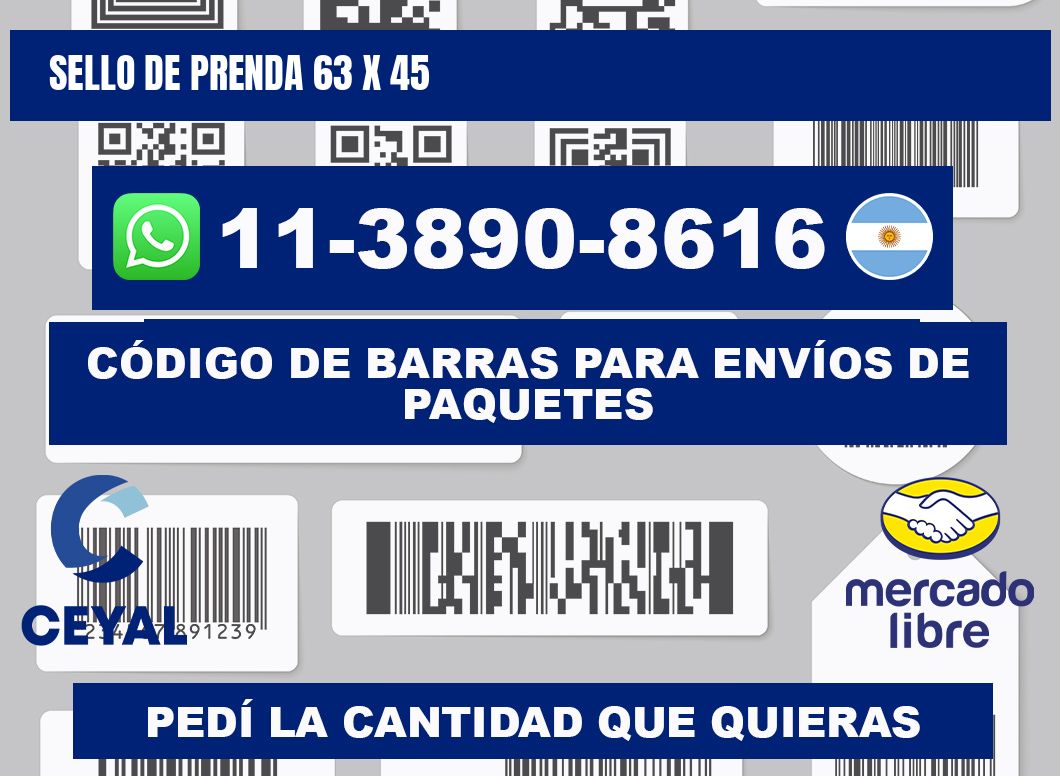 Sello de prenda 63 x 45