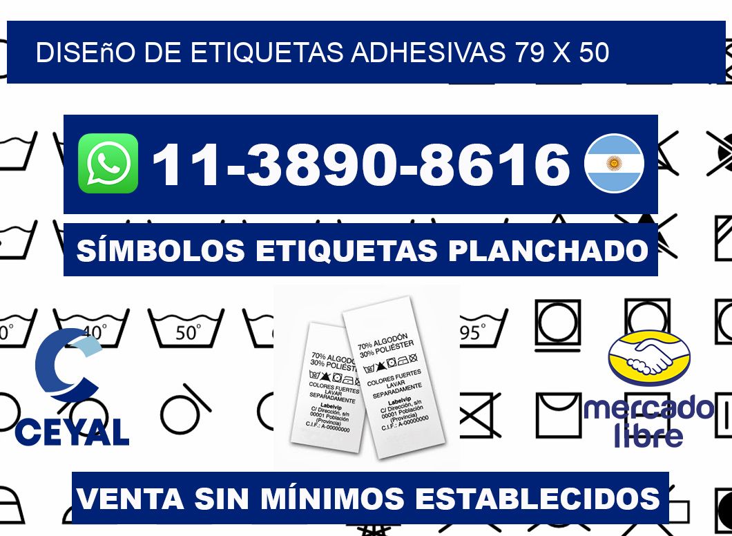 diseño de etiquetas adhesivas 79 x 50