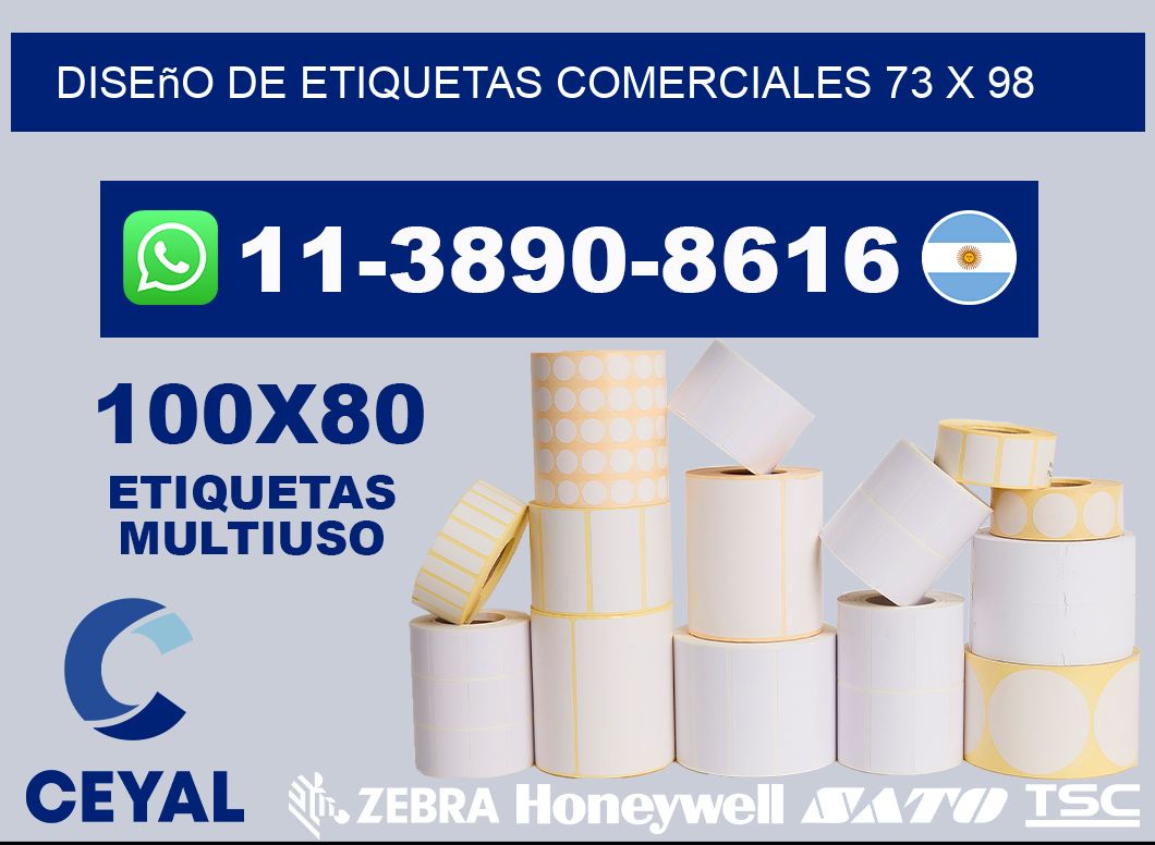 diseño de etiquetas comerciales 73 x 98