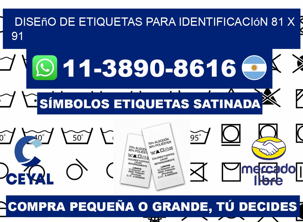 diseño de etiquetas para identificación 81 x 91