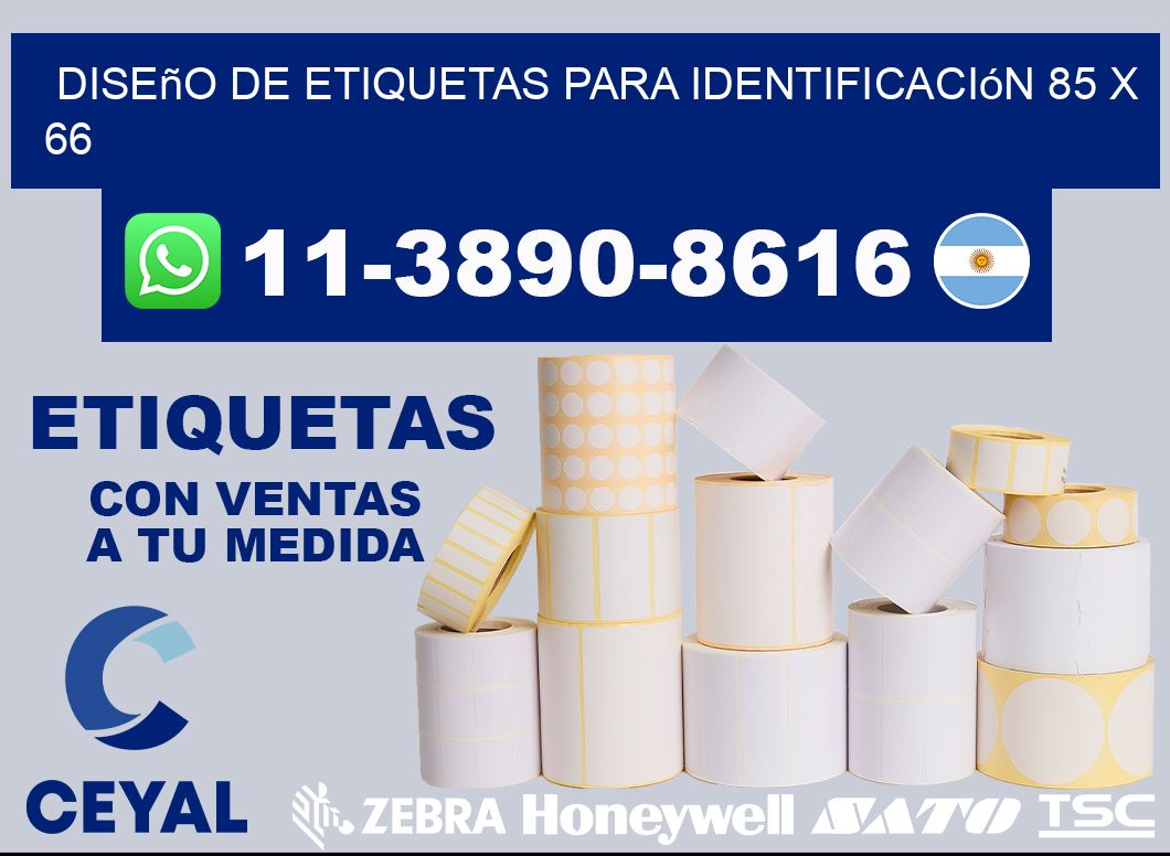 diseño de etiquetas para identificación 85 x 66