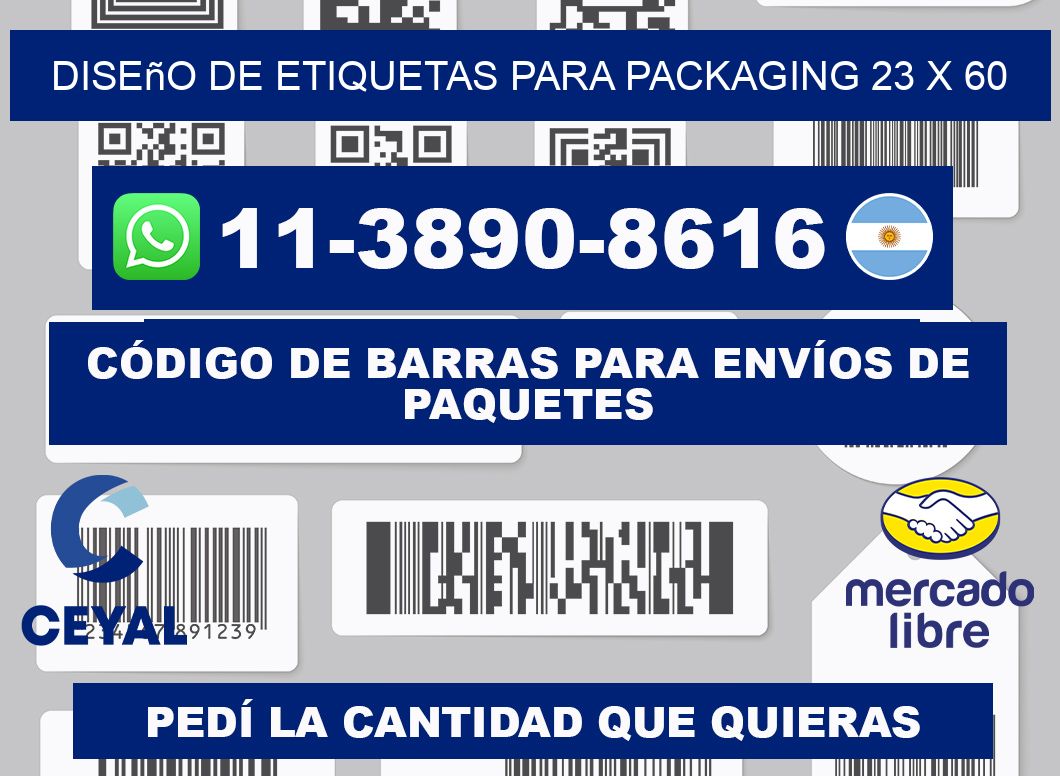 diseño de etiquetas para packaging 23 x 60