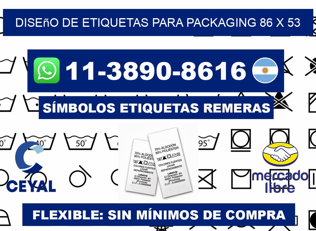 diseño de etiquetas para packaging 86 x 53