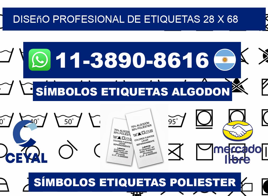 diseño profesional de etiquetas 28 x 68