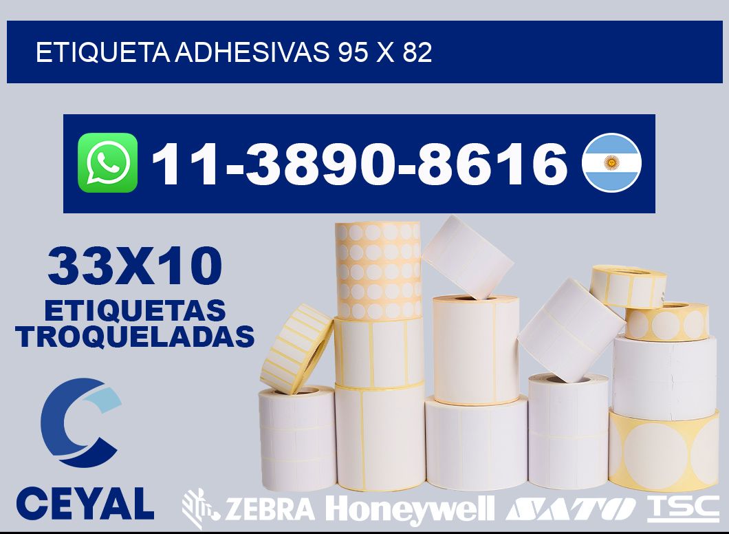 etiqueta adhesivas 95 x 82