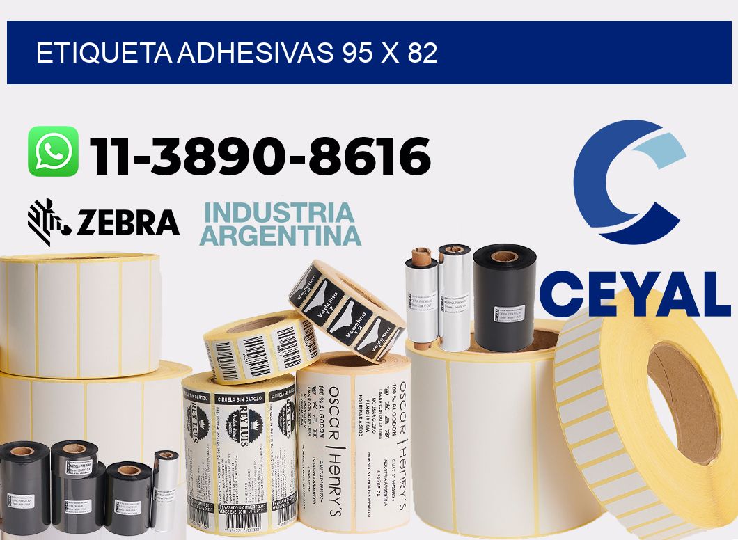 etiqueta adhesivas 95 x 82