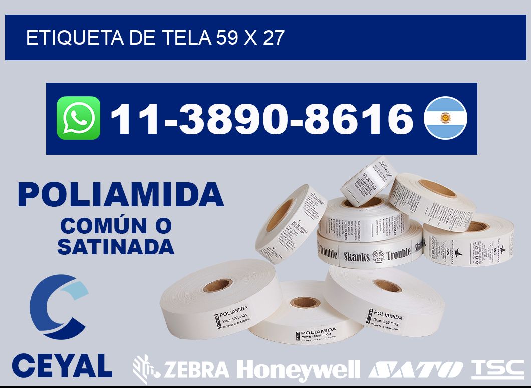 etiqueta de tela 59 x 27