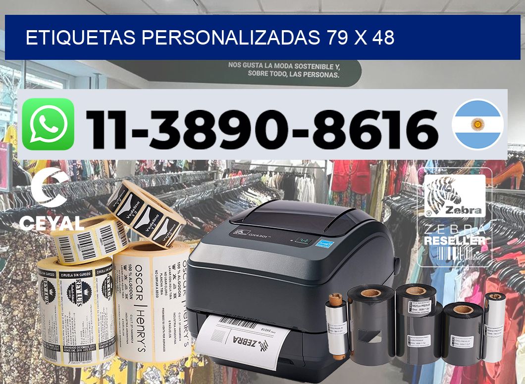 etiquetas personalizadas 79 x 48