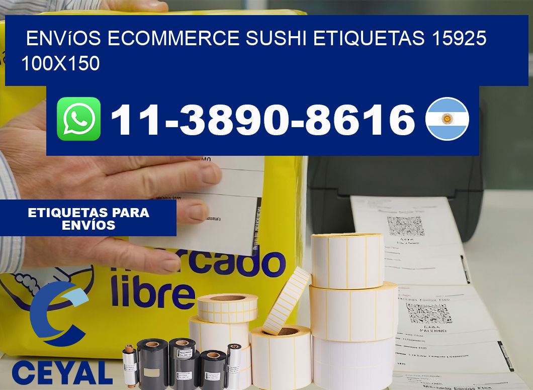 Envíos Ecommerce sushi etiquetas 15925 100×150