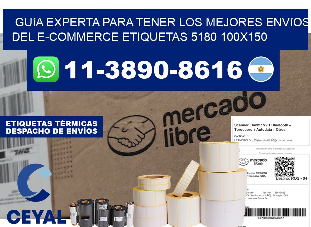 Guía experta para tener los mejores envíos del e-commerce etiquetas 5180 100x150